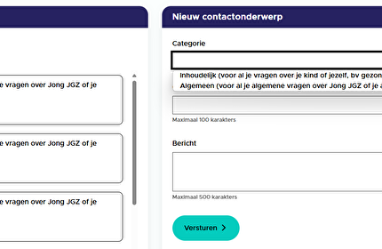 Contact met Jong JGZ - webportaal
